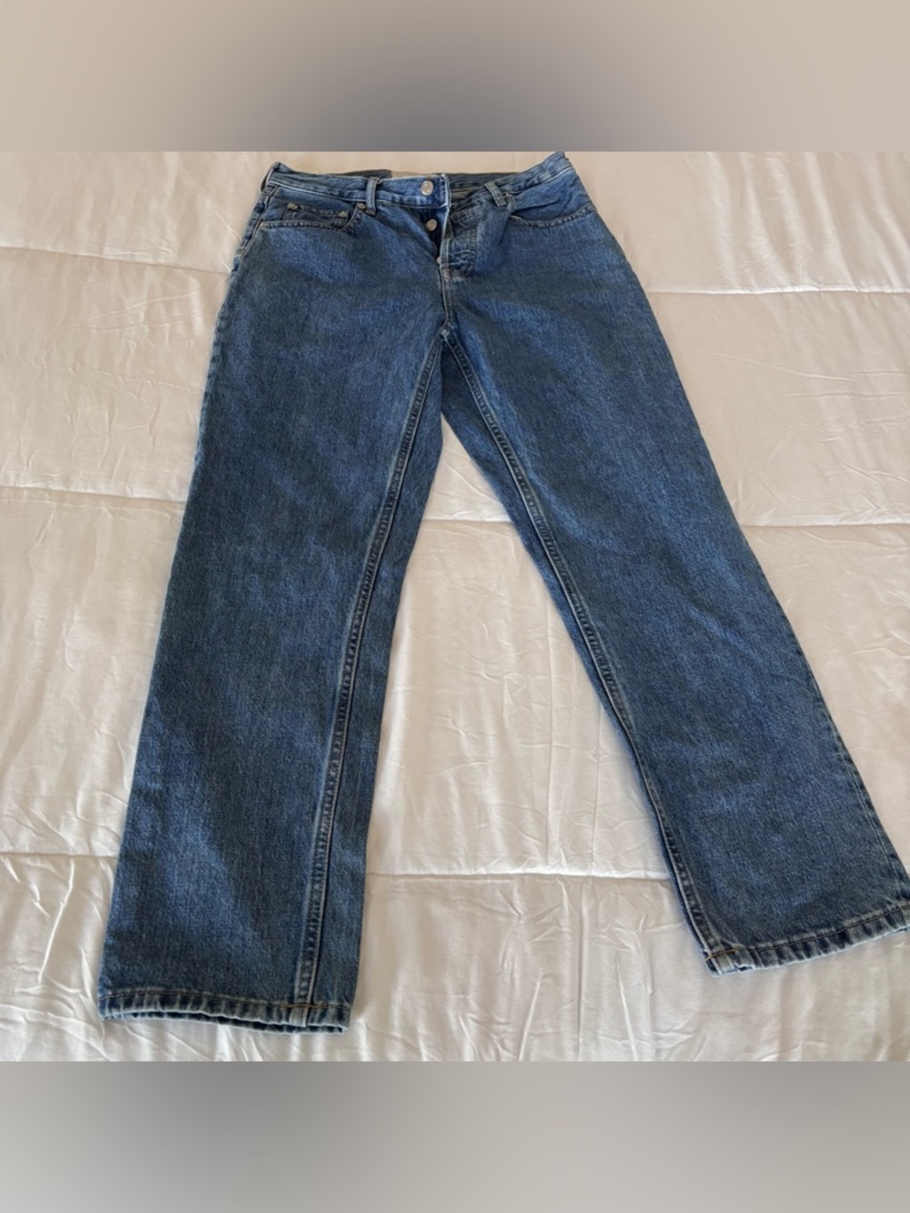 Everlane The 90s Cheeky Jeans Womens 28 Blue Medium Wash Straight